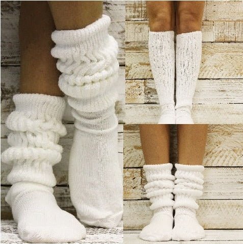 3 pairs bundle ULTIMATE slouch socks - white