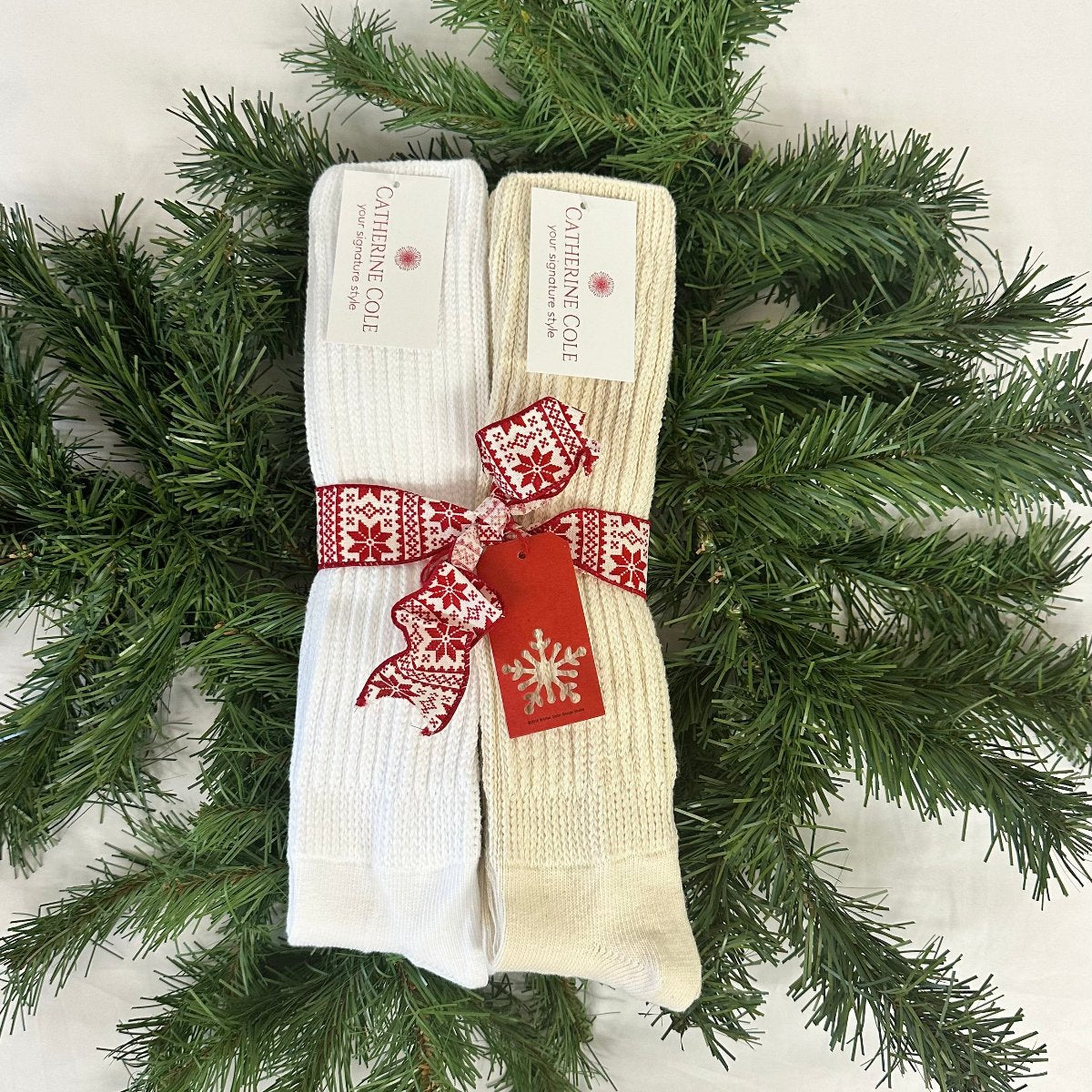 2 pairs bundle ULTIMATE slouch socks -Holiday Christmas gift set