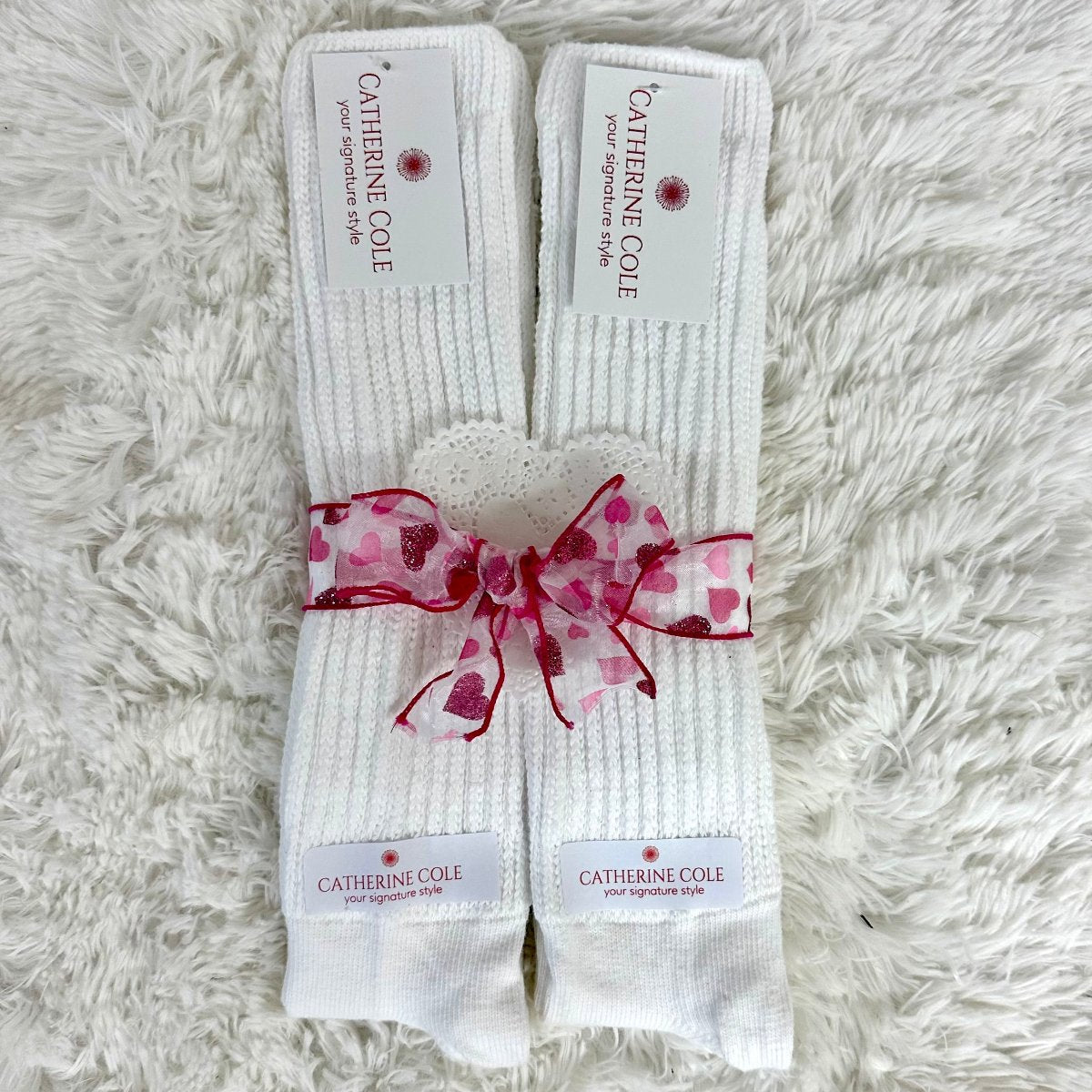 2 pairs bundle ULTIMATE slouch socks - Valentines Day - Catherine Cole signature socks