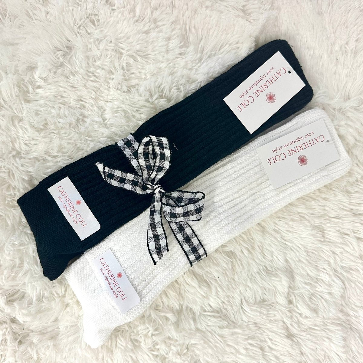 2 pairs bundle ULTIMATE slouch socks -black, white