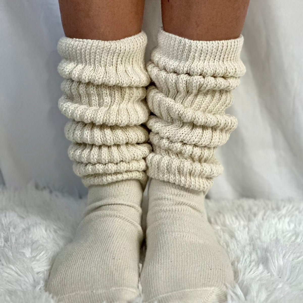 White Thigh High Socks - Snag – Snag Australia