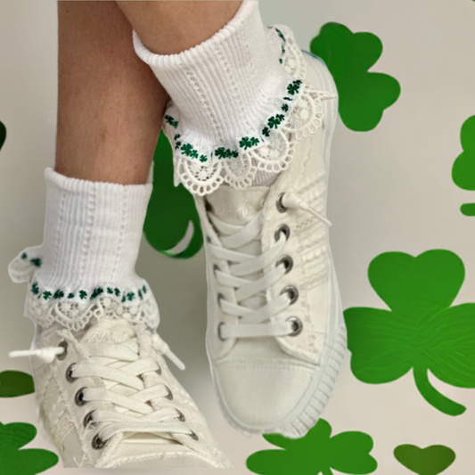 shamrock, st. Patrick's day socks women