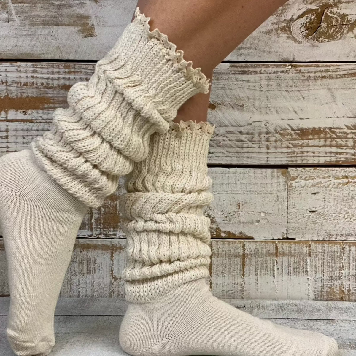 Slouch socks women, scrunch socks 90s, thick cotton slouchy socks –  Catherine Cole